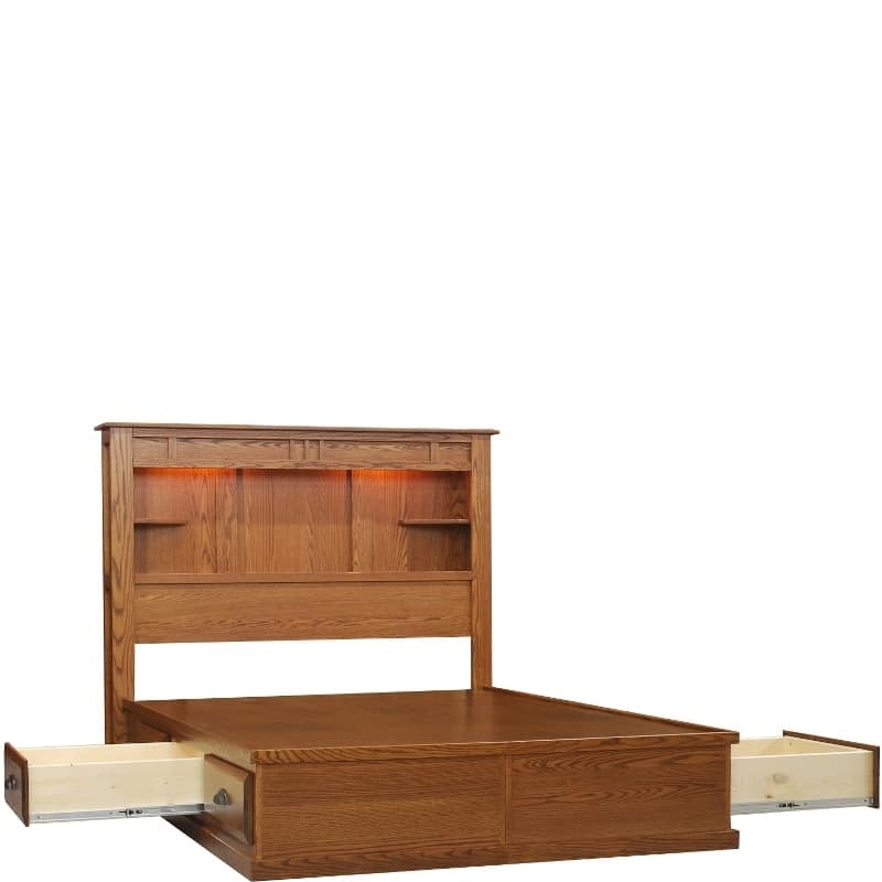 Bookcase Headboard & Drawer Unit WV8905DR66 Borofka’s Furniture